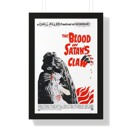 BLOOD ON SATAN'S CLAW 1971 - Framed Movie Poster-16″ x 24″-The Sticker Space