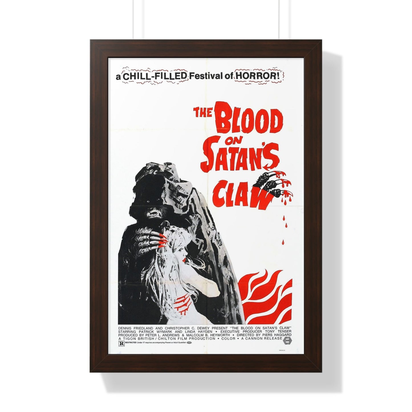 BLOOD ON SATAN'S CLAW 1971 - Framed Movie Poster-16″ x 24″-The Sticker Space