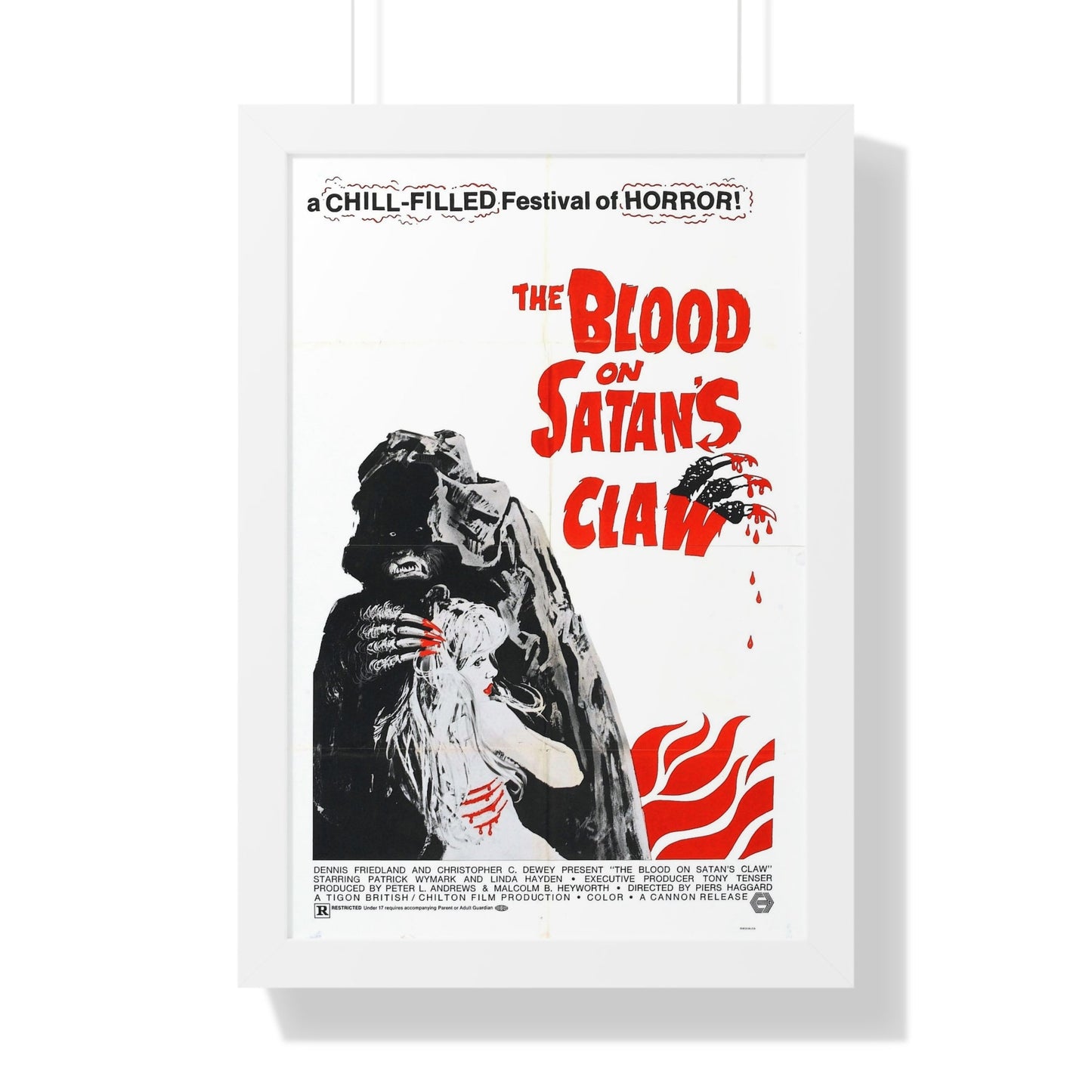 BLOOD ON SATAN'S CLAW 1971 - Framed Movie Poster-16″ x 24″-The Sticker Space