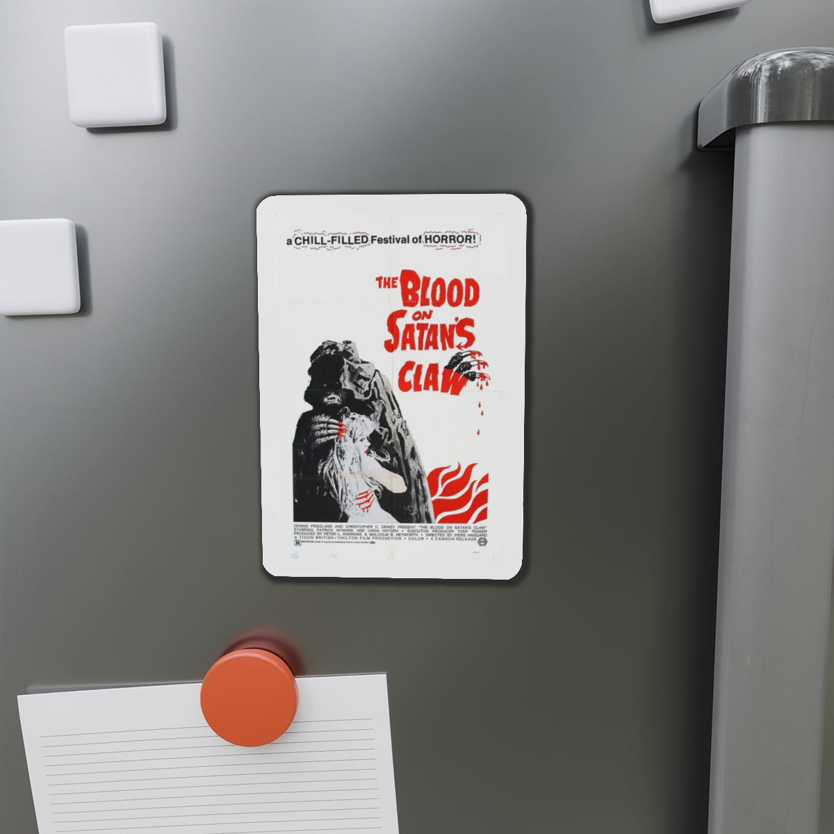 BLOOD ON SATAN'S CLAW 1971 Movie Poster - Die-Cut Magnet-The Sticker Space