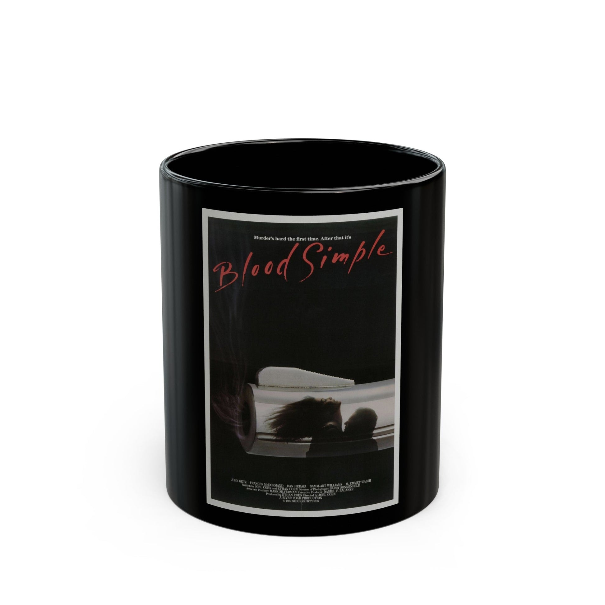 BLOOD SIMPLE 1984 Movie Poster - Black Coffee Mug-11oz-The Sticker Space