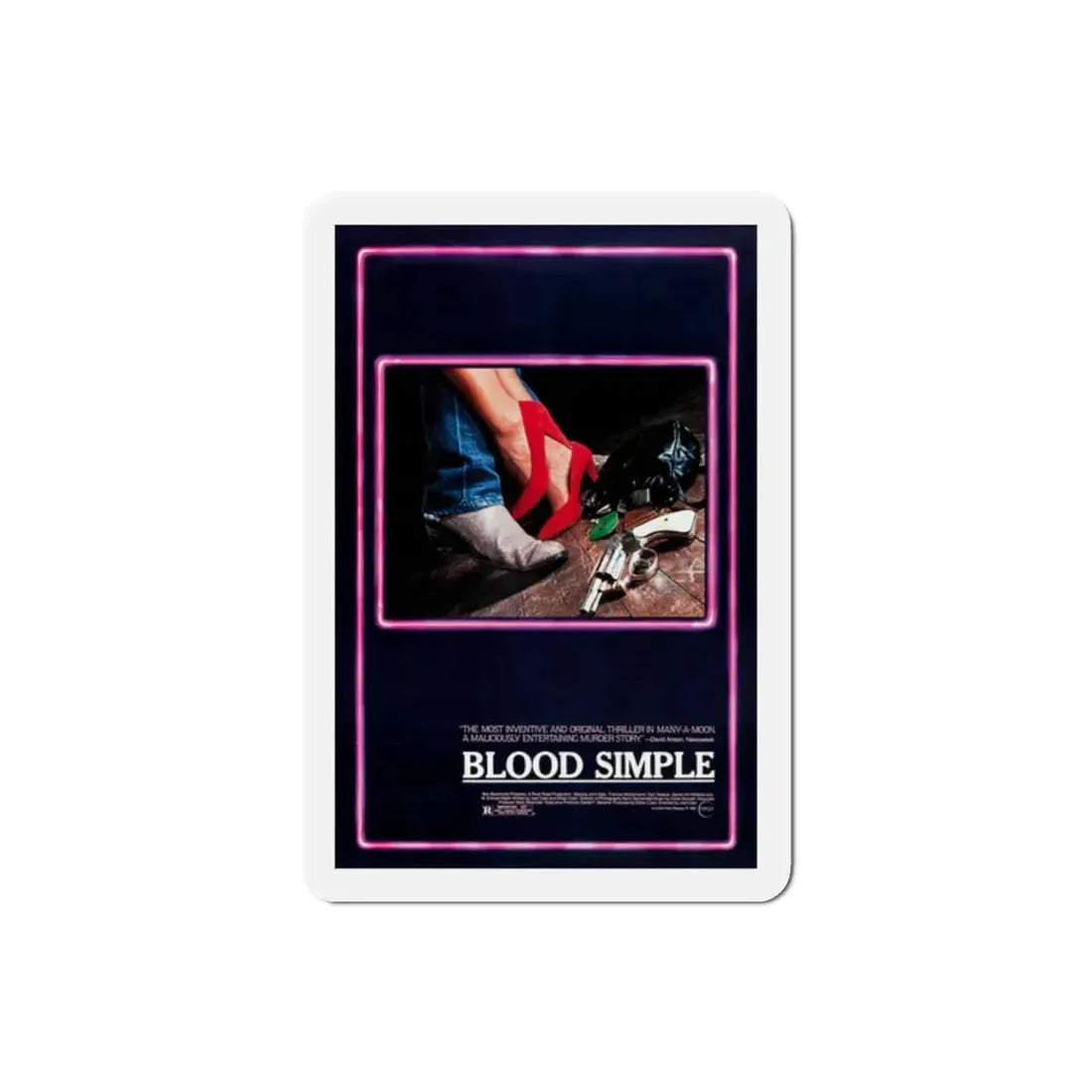 Blood Simple 1985 Movie Poster Refrigerator Magnet 2 Inch - The Sticker Space