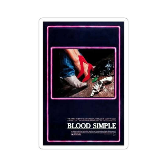 Blood Simple 1985 Movie Poster STICKER Vinyl Die-Cut Decal 2 Inch - The Sticker Space
