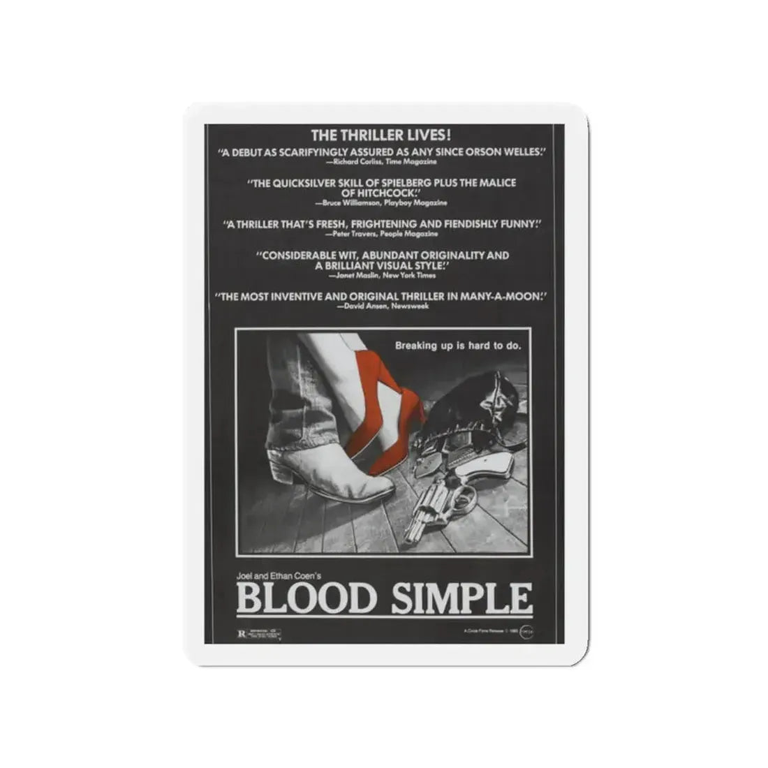 BLOOD SIMPLE (2) 1984 Movie Poster - Refrigerator Magnet 2 Inch - The Sticker Space