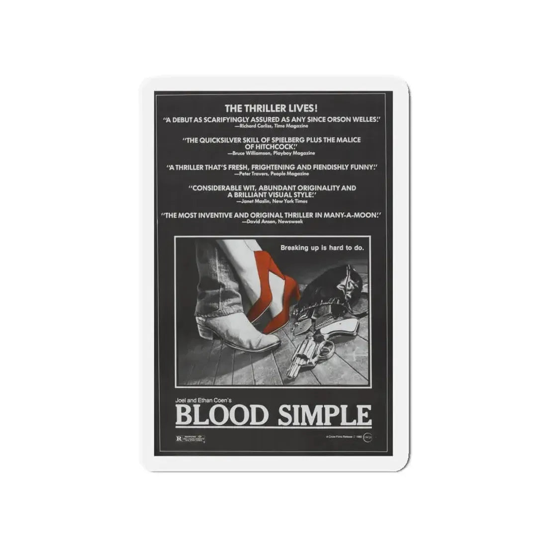 BLOOD SIMPLE (2) 1984 Movie Poster - Refrigerator Magnet 4 Inch - The Sticker Space