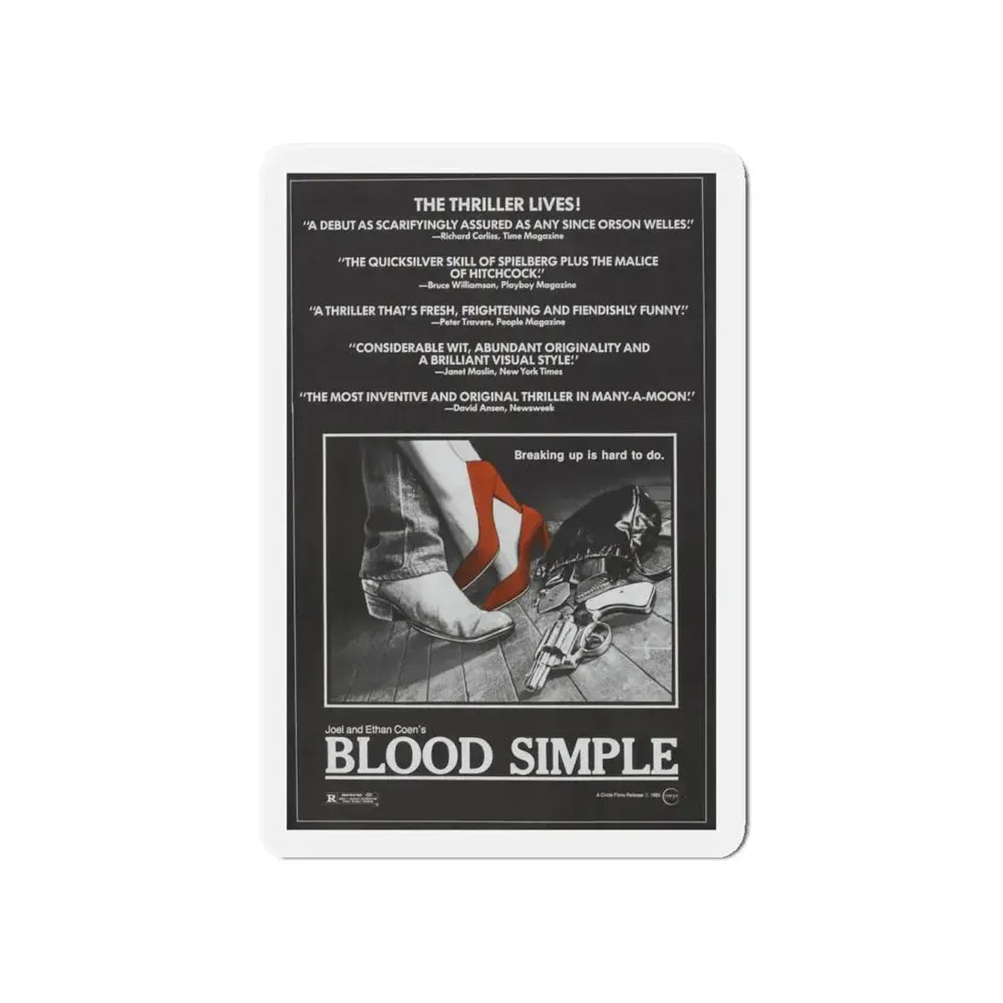 BLOOD SIMPLE (2) 1984 Movie Poster - Refrigerator Magnet 5 Inch - The Sticker Space