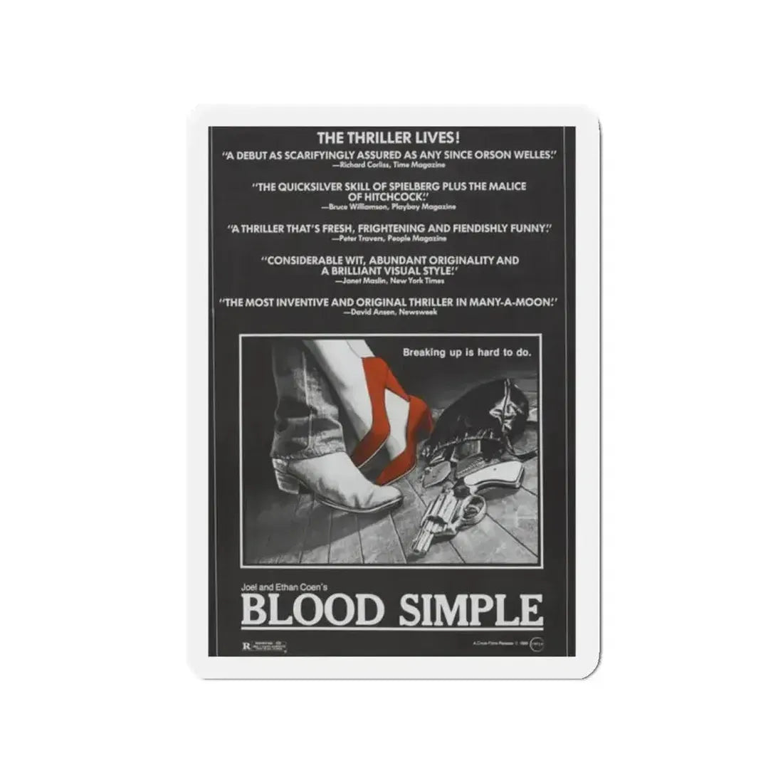 BLOOD SIMPLE (2) 1984 Movie Poster - Refrigerator Magnet - The Sticker Space