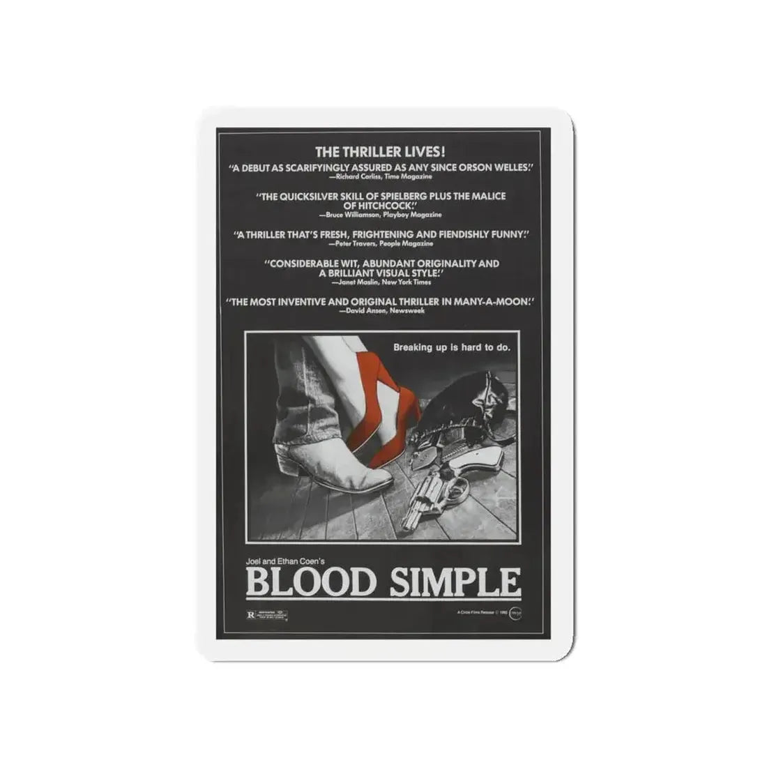 BLOOD SIMPLE (2) 1984 Movie Poster - Refrigerator Magnet - The Sticker Space