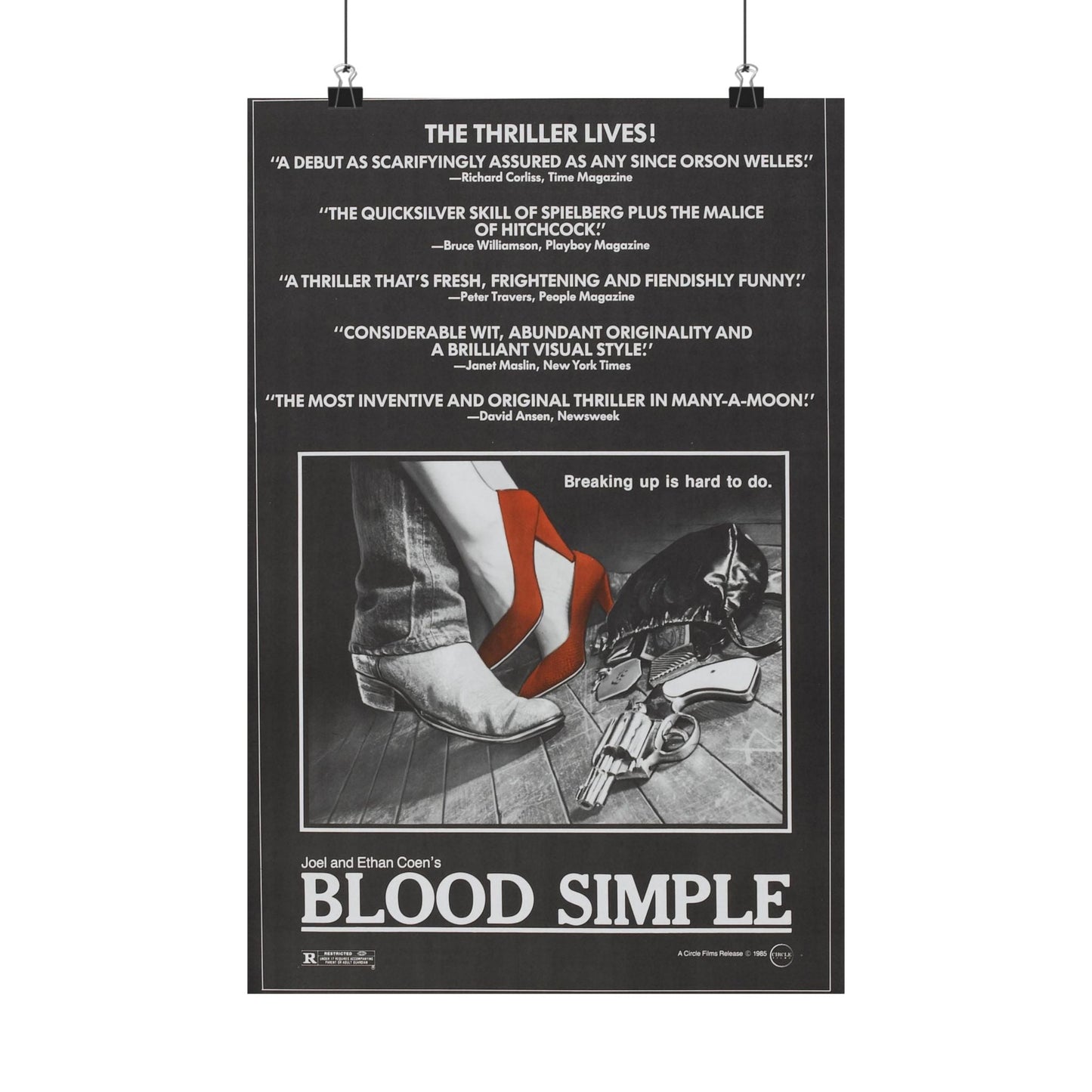 BLOOD SIMPLE (2) 1984 - Paper Movie Poster-12″ x 18″-The Sticker Space