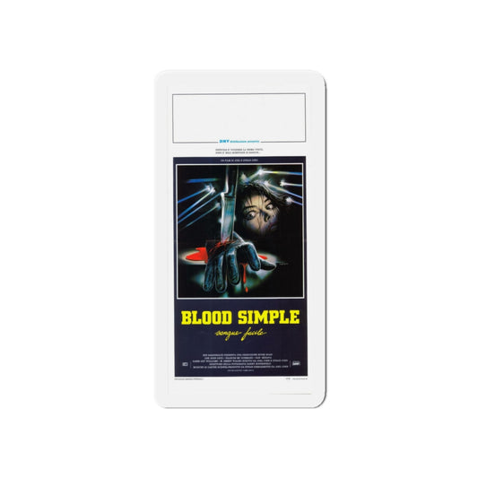 BLOOD SIMPLE (ITALIAN) 1984 Movie Poster - Die-Cut Magnet-6 × 6"-The Sticker Space