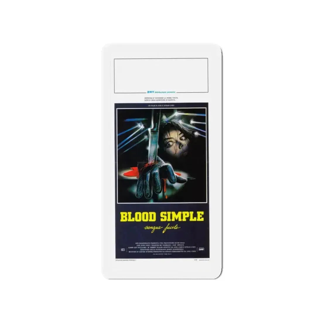 BLOOD SIMPLE (ITALIAN) 1984 Movie Poster - Refrigerator Magnet 3 Inch - The Sticker Space