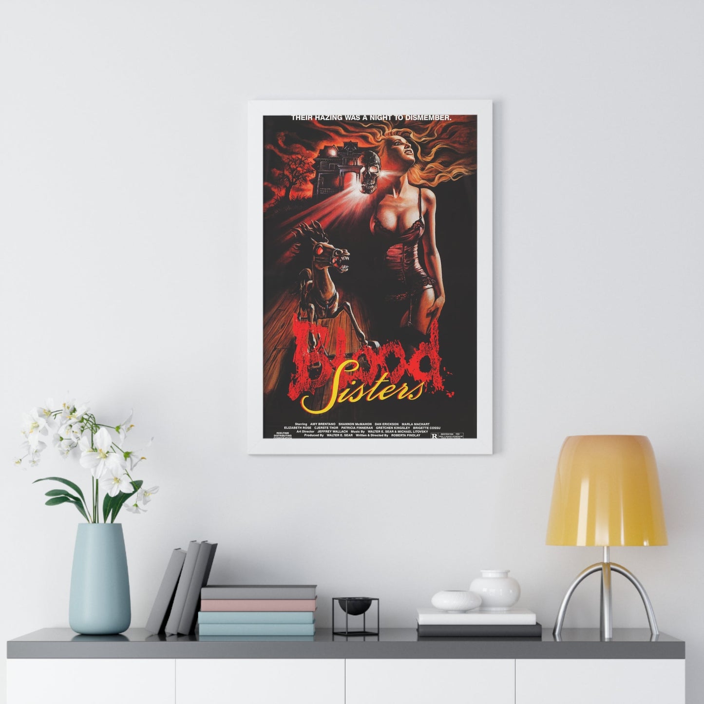 BLOOD SISTERS 1987 - Framed Movie Poster-The Sticker Space