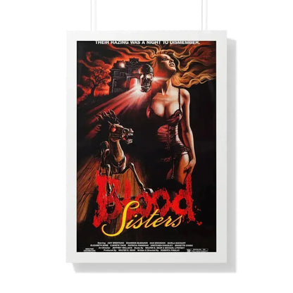 BLOOD SISTERS 1987 - Framed Movie Poster 20" x 30" White - The Sticker Space