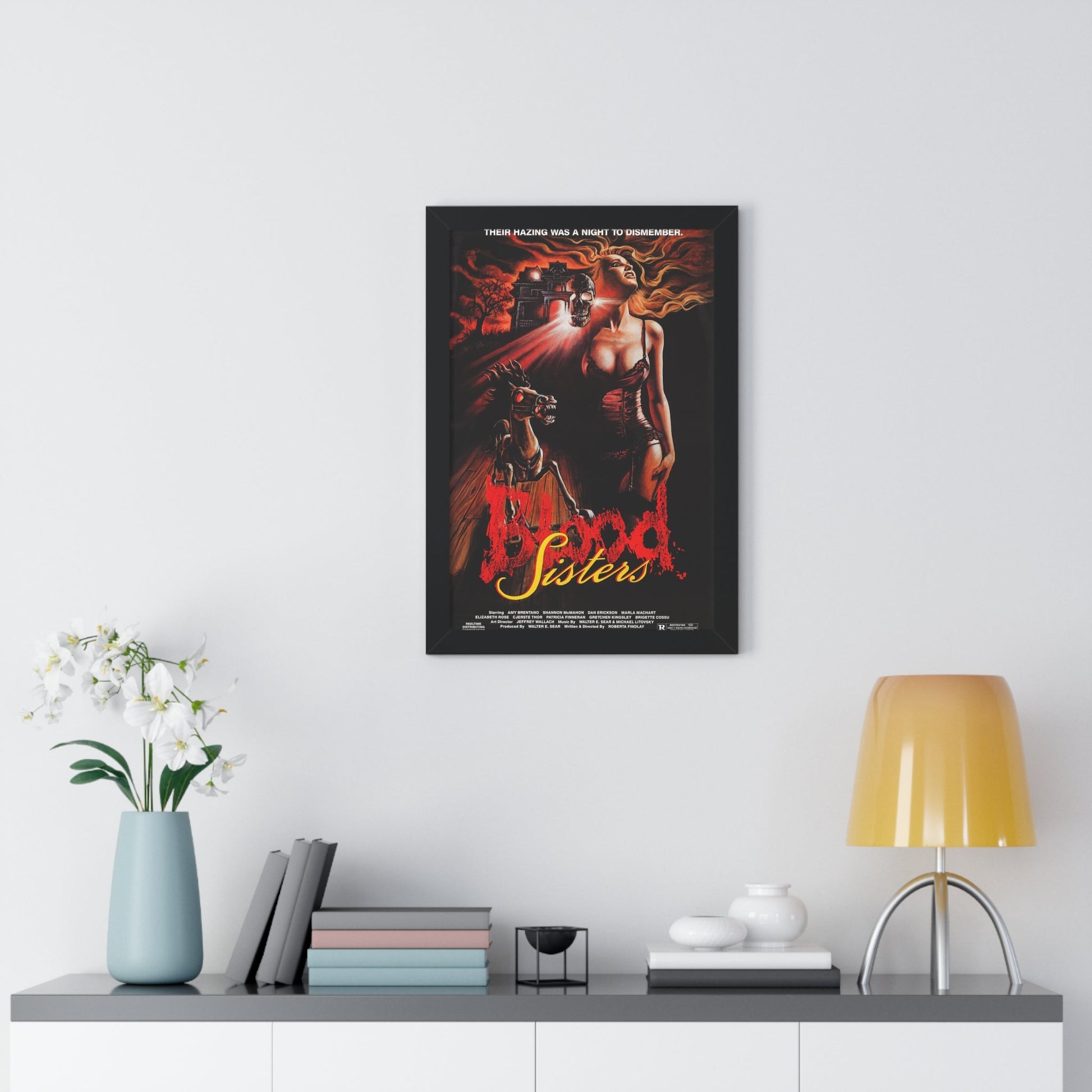 BLOOD SISTERS 1987 - Framed Movie Poster-The Sticker Space