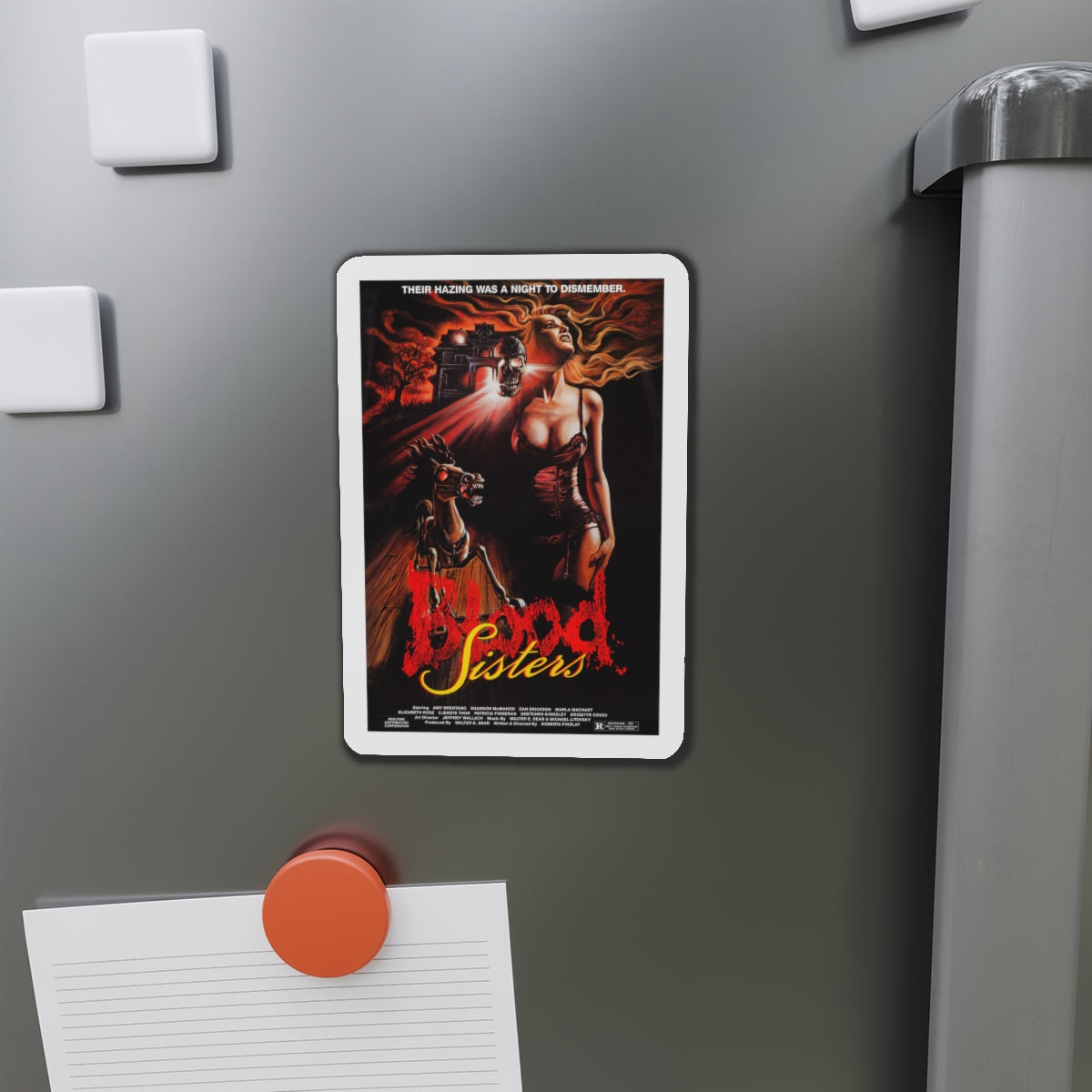 BLOOD SISTERS 1987 Movie Poster - Die-Cut Magnet-The Sticker Space