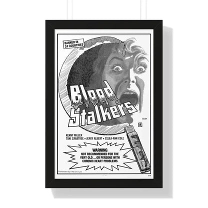BLOOD STALKERS (THE NIGHT DANIEL DIED) 1976 - Framed Movie Poster 16″ x 24″ Black - The Sticker Space