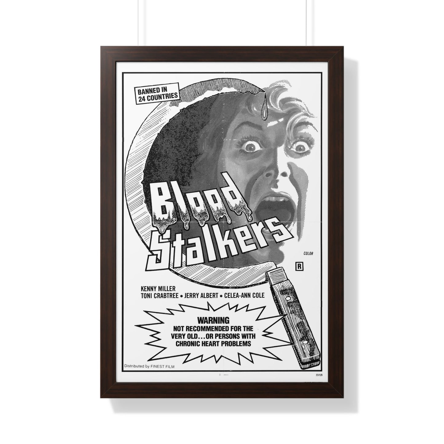 BLOOD STALKERS (THE NIGHT DANIEL DIED) 1976 - Framed Movie Poster-20" x 30"-The Sticker Space