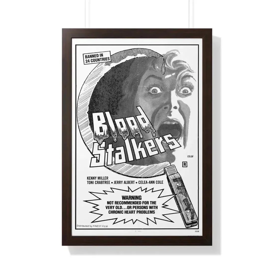 BLOOD STALKERS (THE NIGHT DANIEL DIED) 1976 - Framed Movie Poster - The Sticker Space