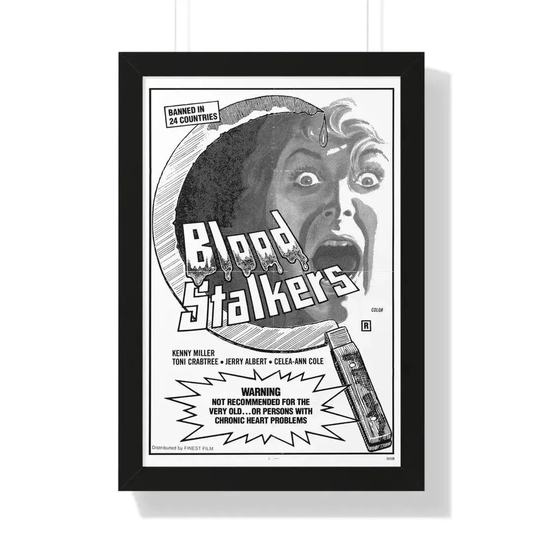 BLOOD STALKERS (THE NIGHT DANIEL DIED) 1976 - Framed Movie Poster - The Sticker Space