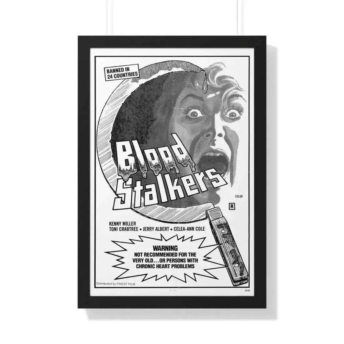 BLOOD STALKERS (THE NIGHT DANIEL DIED) 1976 - Framed Movie Poster - The Sticker Space