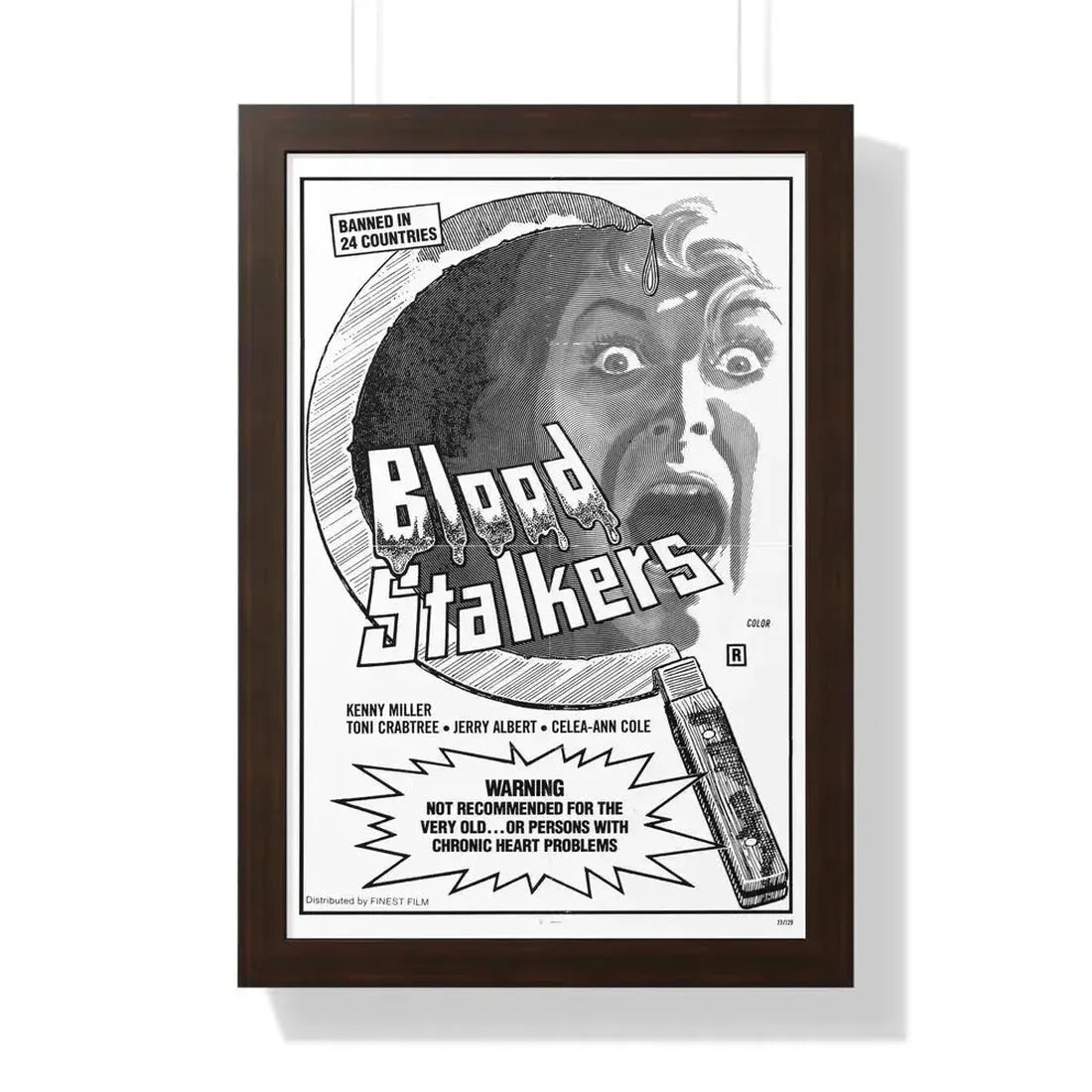 BLOOD STALKERS (THE NIGHT DANIEL DIED) 1976 - Framed Movie Poster - The Sticker Space
