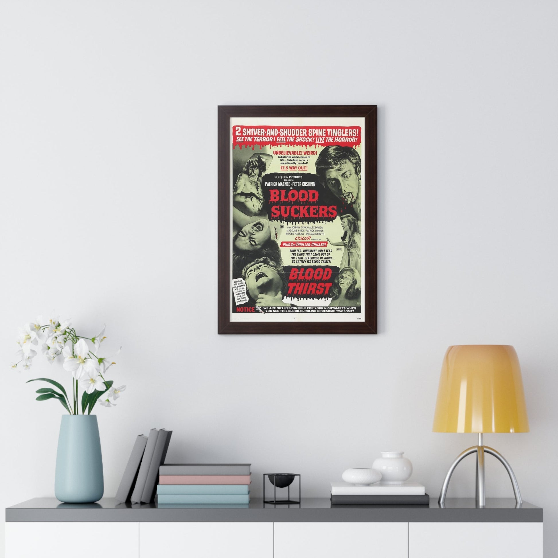 BLOOD SUCKERS & BLOOD THIRST 1971 - Framed Movie Poster-The Sticker Space