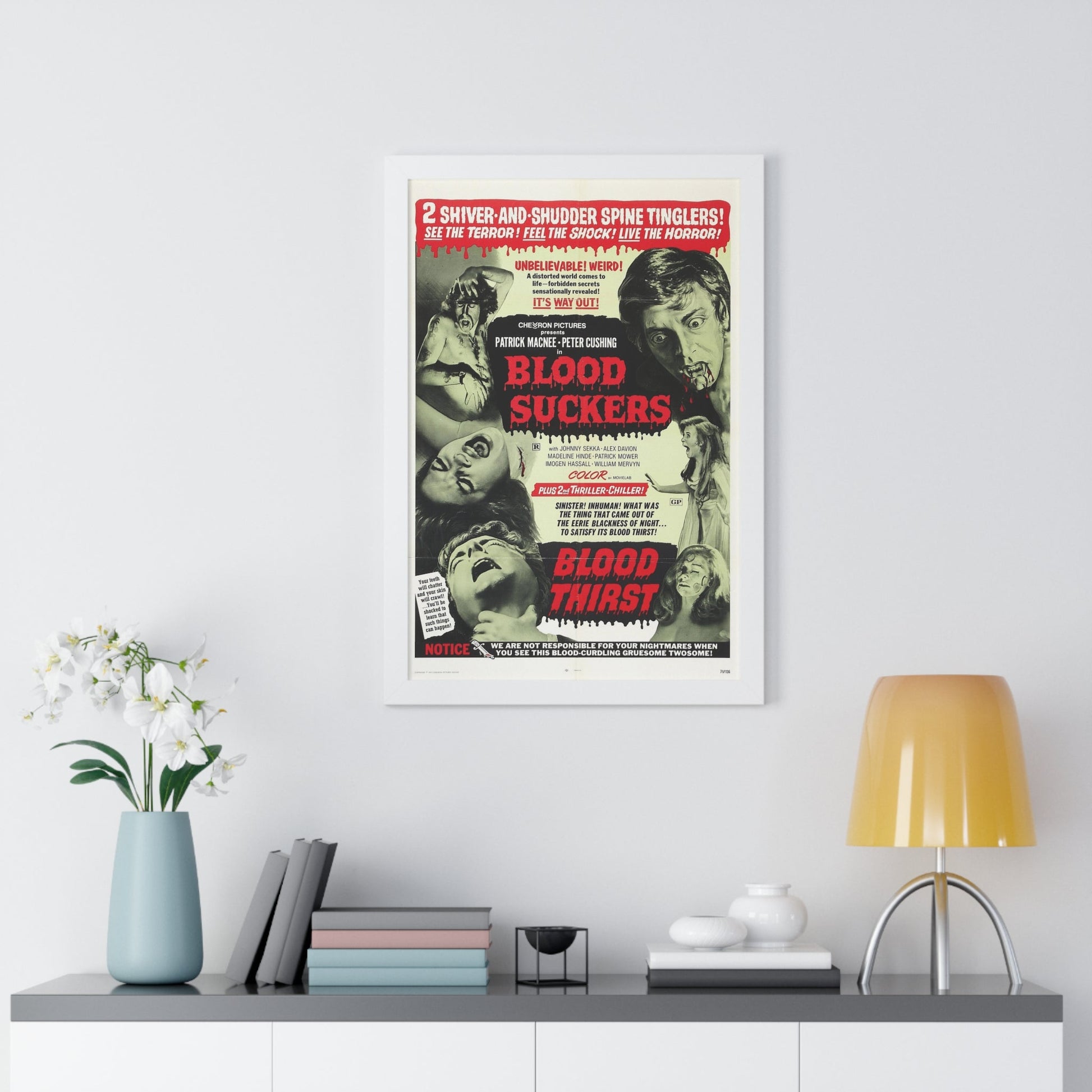 BLOOD SUCKERS & BLOOD THIRST 1971 - Framed Movie Poster-The Sticker Space