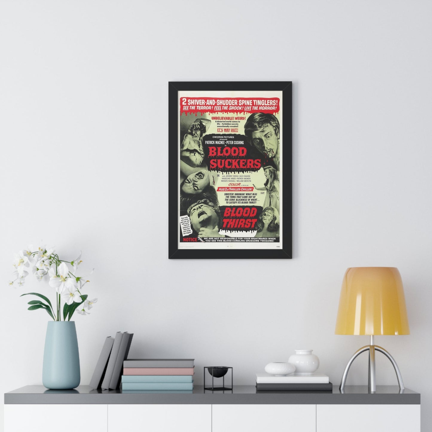 BLOOD SUCKERS & BLOOD THIRST 1971 - Framed Movie Poster-The Sticker Space