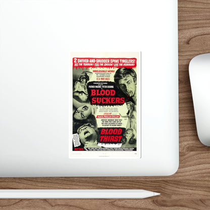 BLOOD SUCKERS & BLOOD THIRST 1971 Movie Poster STICKER Vinyl Die-Cut Decal-The Sticker Space