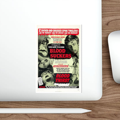 BLOOD SUCKERS & BLOOD THIRST 1971 Movie Poster STICKER Vinyl Die-Cut Decal-The Sticker Space