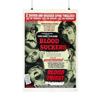 BLOOD SUCKERS & BLOOD THIRST 1971 - Paper Movie Poster 20″ x 30″ Matte - The Sticker Space
