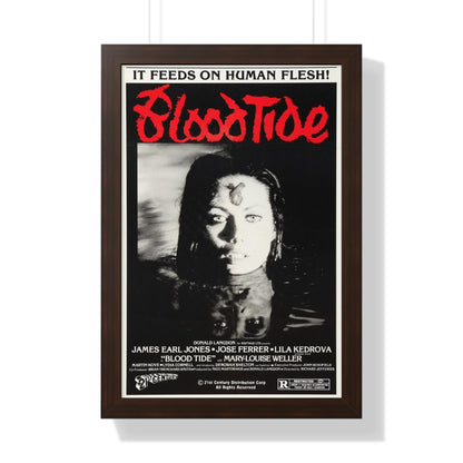 BLOOD TIDE 1982 - Framed Movie Poster-16″ x 24″-The Sticker Space