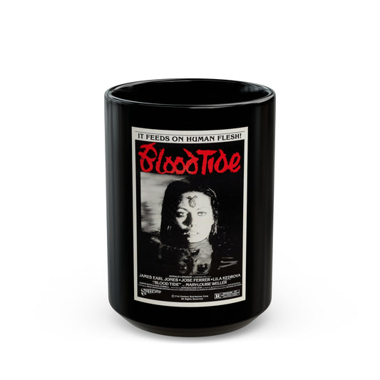 BLOOD TIDE 1982 Movie Poster - Black Coffee Mug-15oz-The Sticker Space