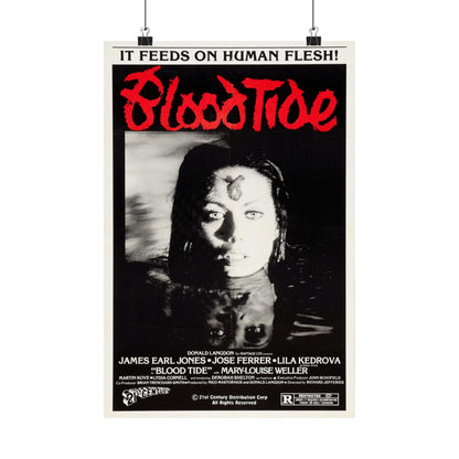 BLOOD TIDE 1982 - Paper Movie Poster-12″ x 18″-The Sticker Space