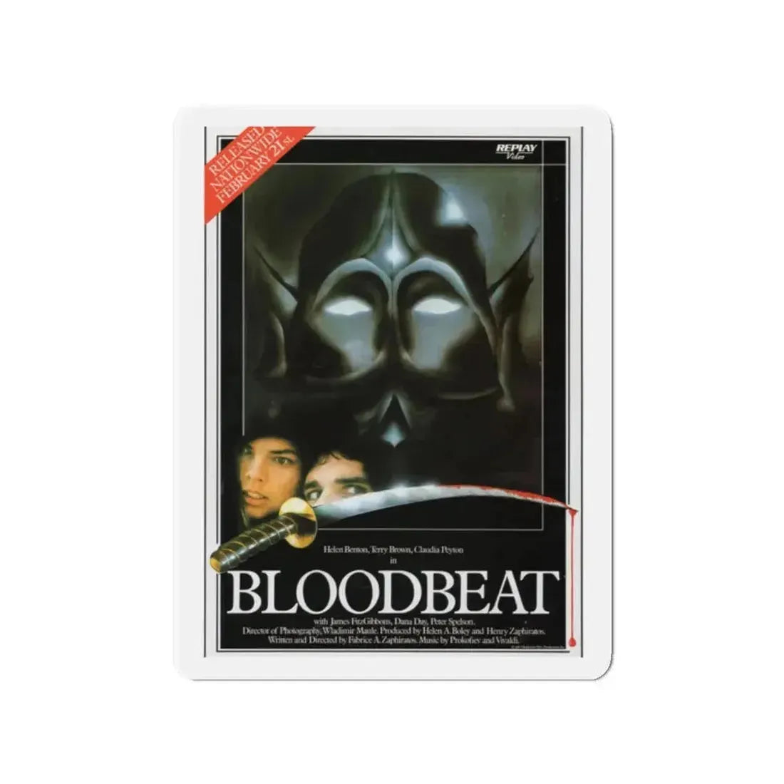 BLOODBEAT 1983 Movie Poster - Refrigerator Magnet - The Sticker Space