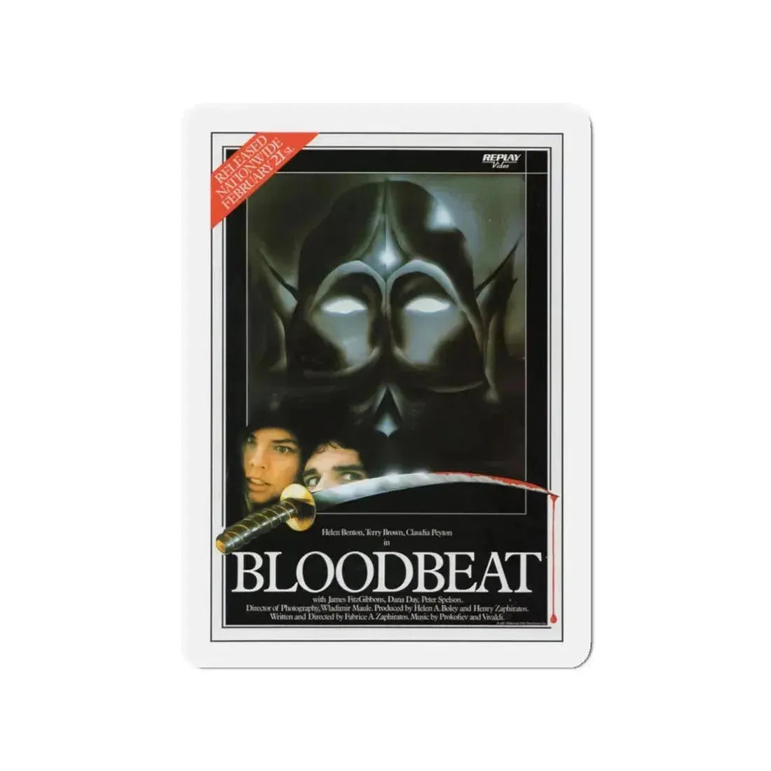 BLOODBEAT 1983 Movie Poster - Refrigerator Magnet - The Sticker Space