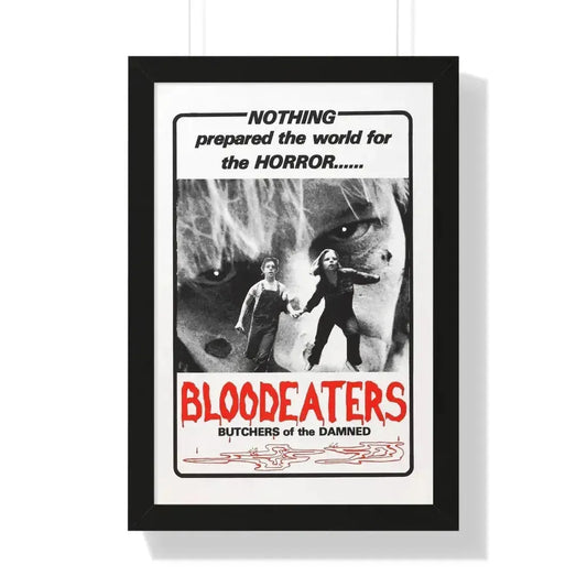 BLOODEATERS 1980 - Framed Movie Poster 16″ x 24″ Black - The Sticker Space