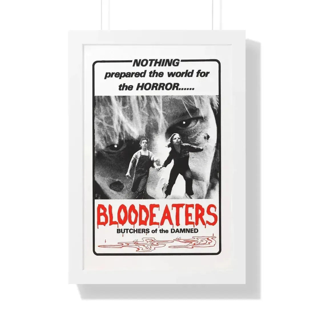 BLOODEATERS 1980 - Framed Movie Poster 16″ x 24″ White - The Sticker Space
