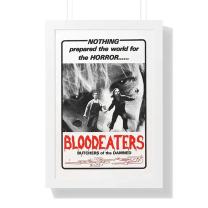 BLOODEATERS 1980 - Framed Movie Poster 16″ x 24″ White - The Sticker Space