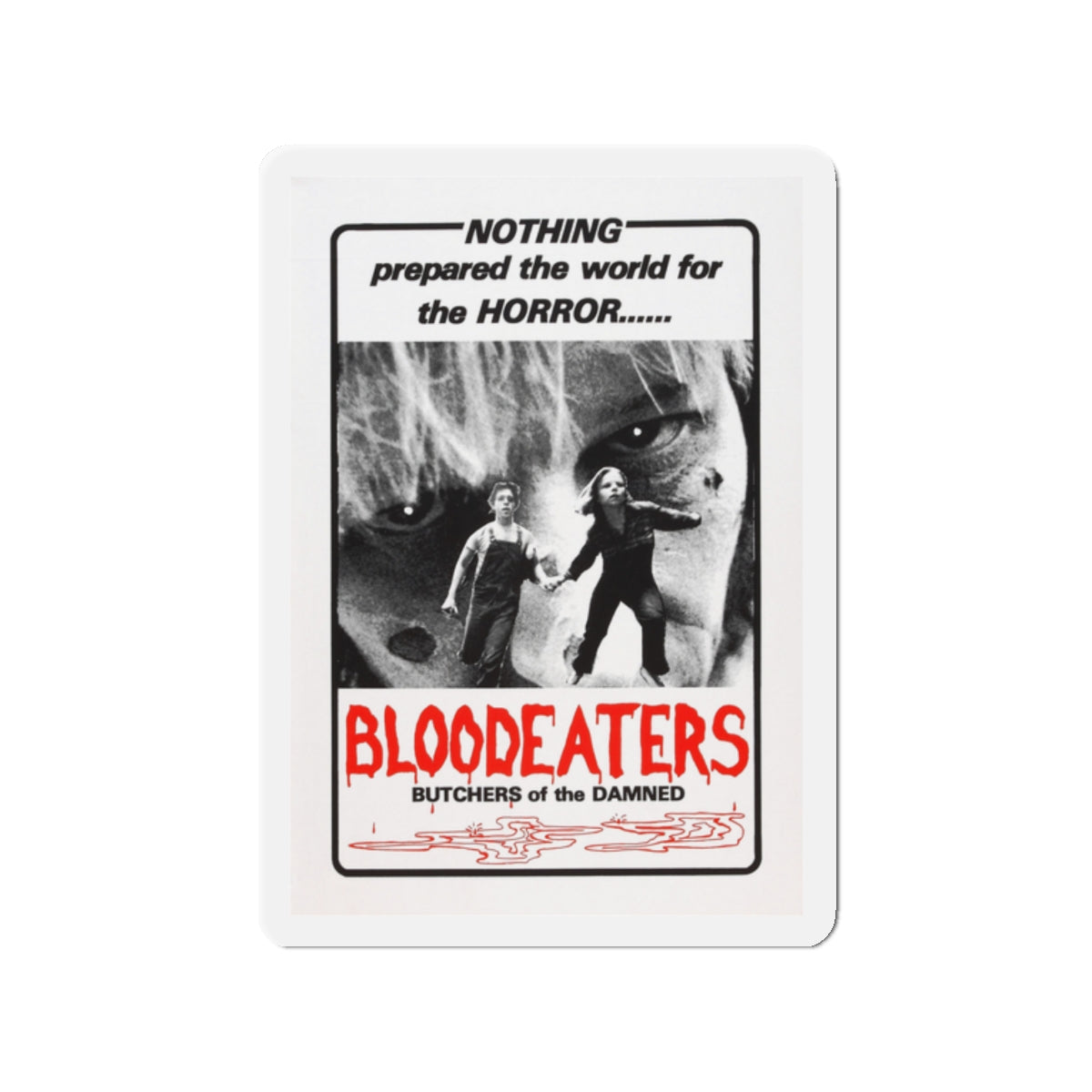 BLOODEATERS 1980 Movie Poster - Die-Cut Magnet-2" x 2"-The Sticker Space