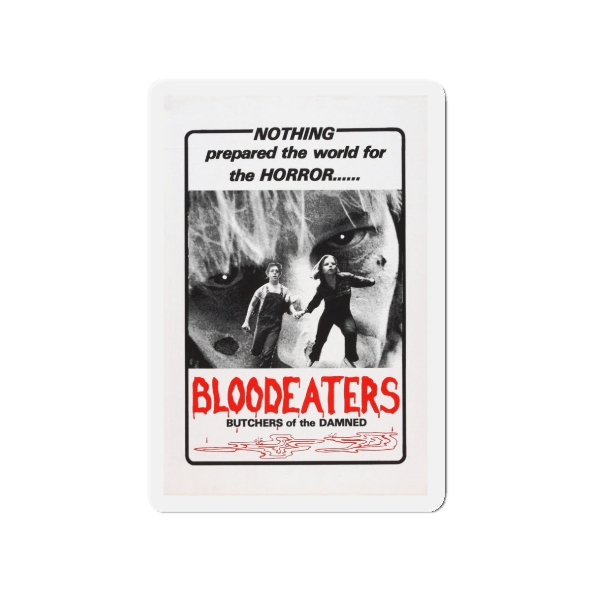 BLOODEATERS 1980 Movie Poster - Die-Cut Magnet-3" x 3"-The Sticker Space