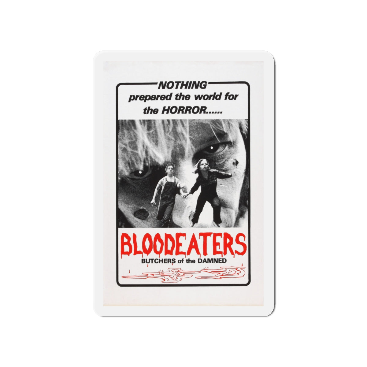 BLOODEATERS 1980 Movie Poster - Die-Cut Magnet-4" x 4"-The Sticker Space