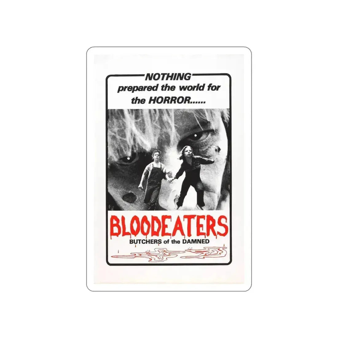 BLOODEATERS 1980 Movie Poster STICKER Vinyl Die-Cut Decal 4 Inch - The Sticker Space