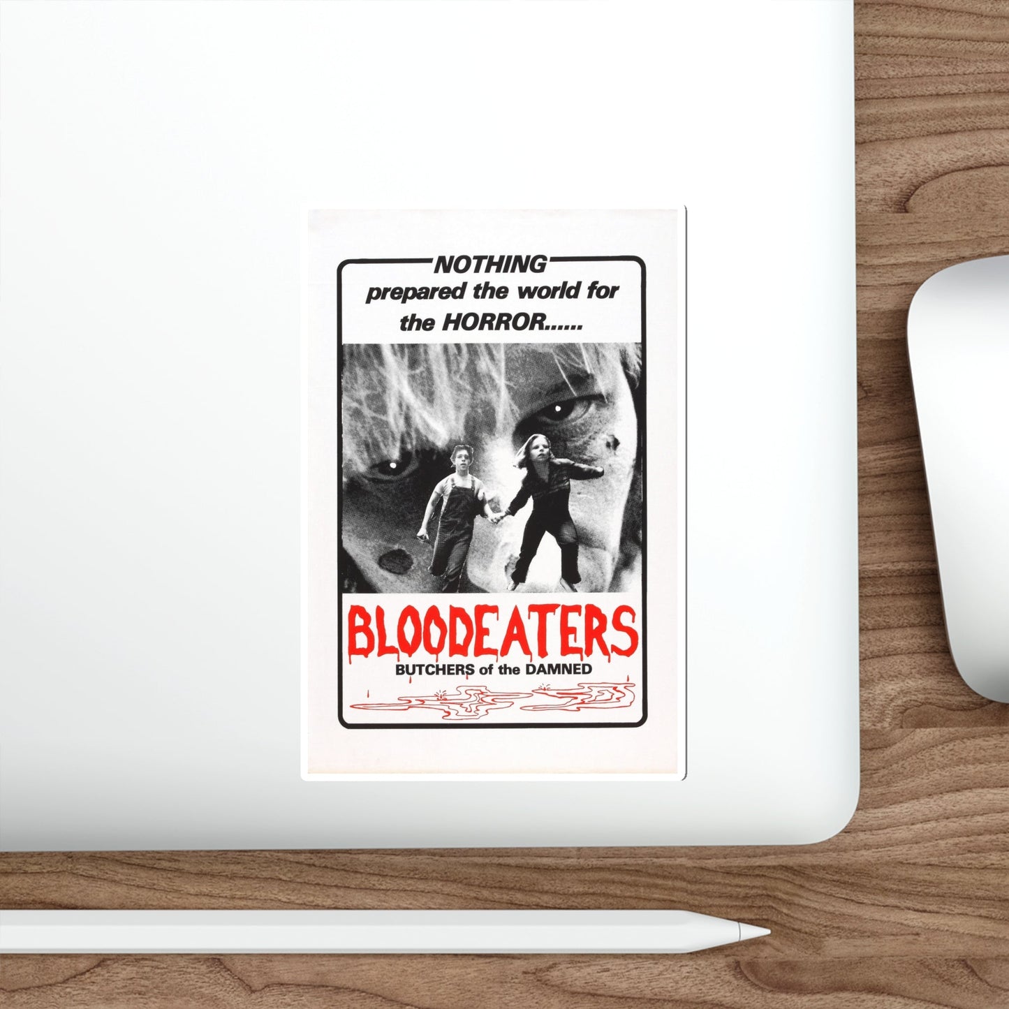 BLOODEATERS 1980 Movie Poster STICKER Vinyl Die-Cut Decal-The Sticker Space