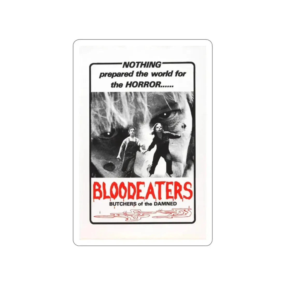 BLOODEATERS 1980 Movie Poster STICKER Vinyl Die-Cut Decal - The Sticker Space