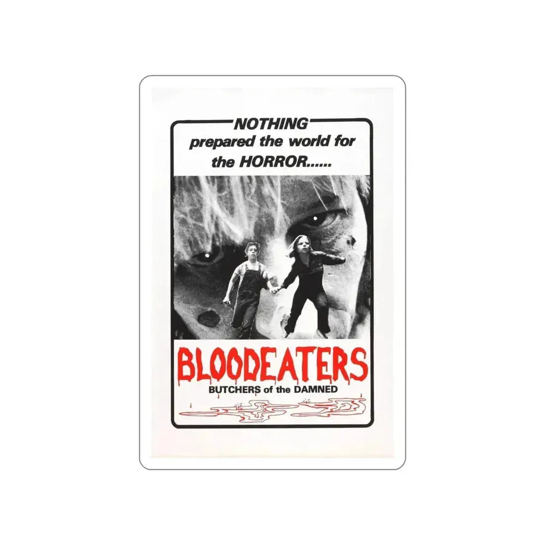 BLOODEATERS 1980 Movie Poster STICKER Vinyl Die-Cut Decal - The Sticker Space