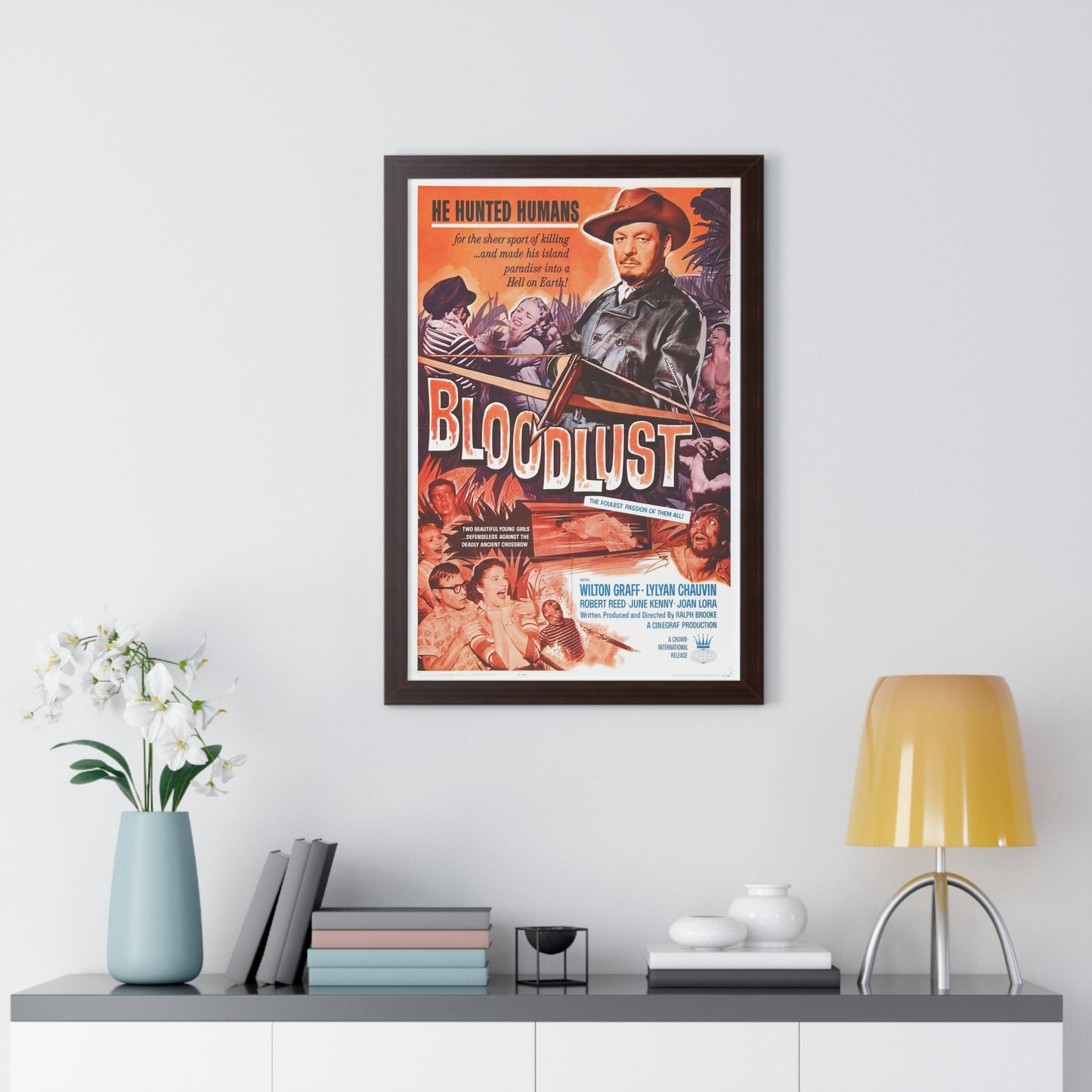 BLOODLUST 1961 - Framed Movie Poster-The Sticker Space