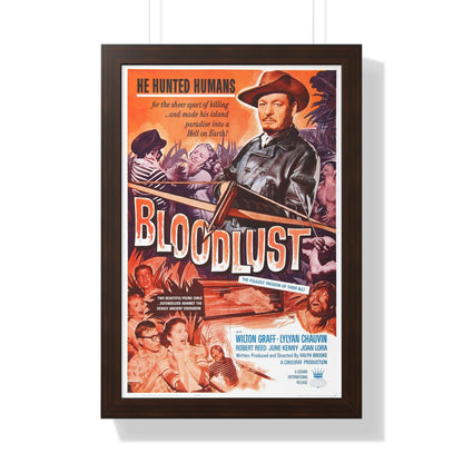 BLOODLUST 1961 - Framed Movie Poster-16″ x 24″-The Sticker Space