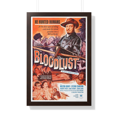 BLOODLUST 1961 - Framed Movie Poster-20" x 30"-The Sticker Space