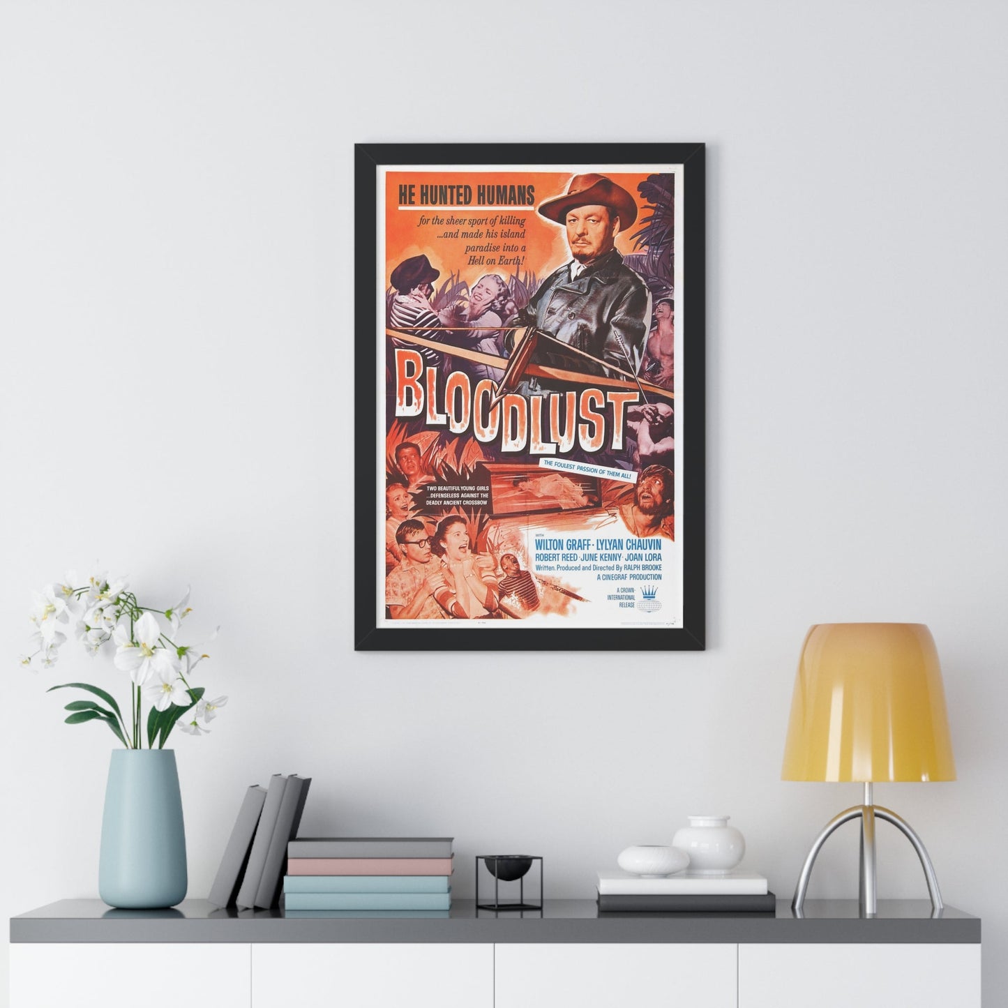 BLOODLUST 1961 - Framed Movie Poster-The Sticker Space